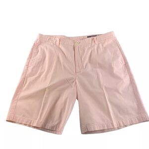 Vineyard Vines Mens Club Shorts‎ Pink Flat Front Waist Size 38” With 9” Inseam